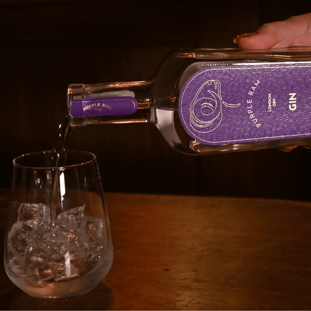 Purple Ram London Dry GIn Pour
