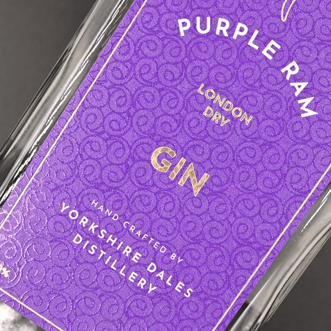 Purple Ram London Dry Gin Label