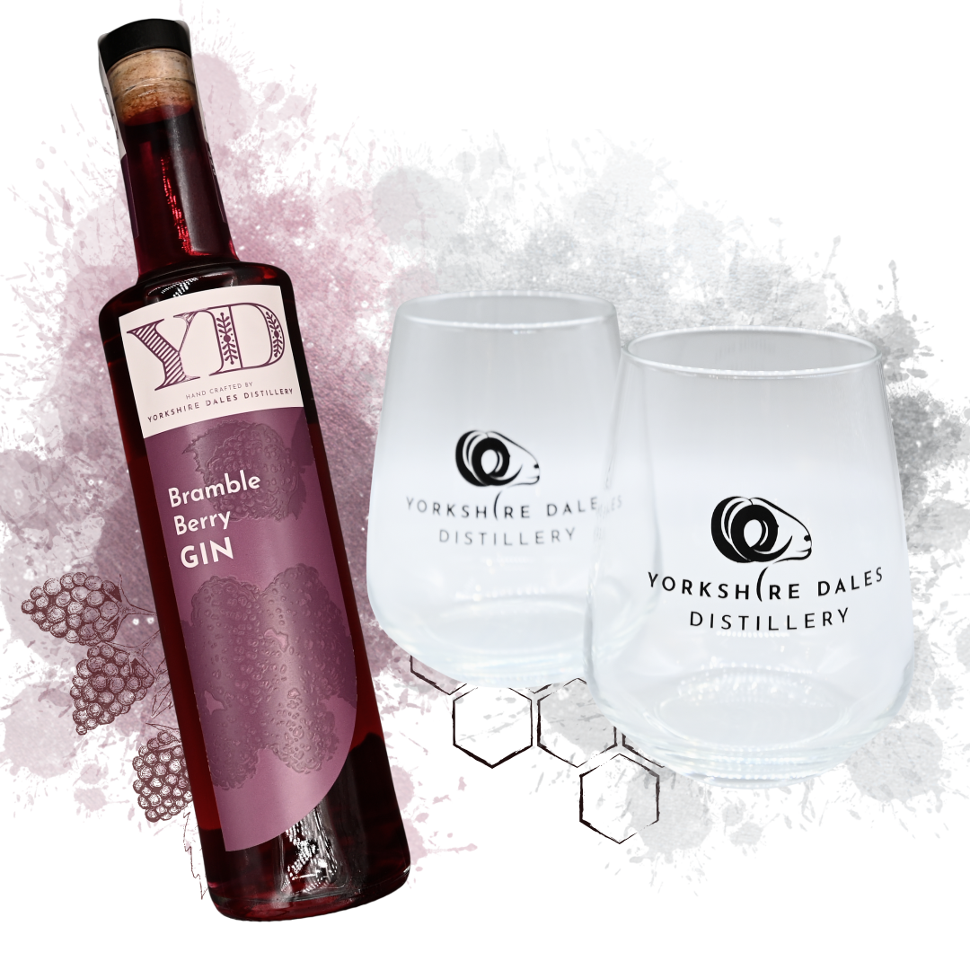 Bramble Berry Gin: A Fruity Yorkshire Classic + Pair of Tumblers